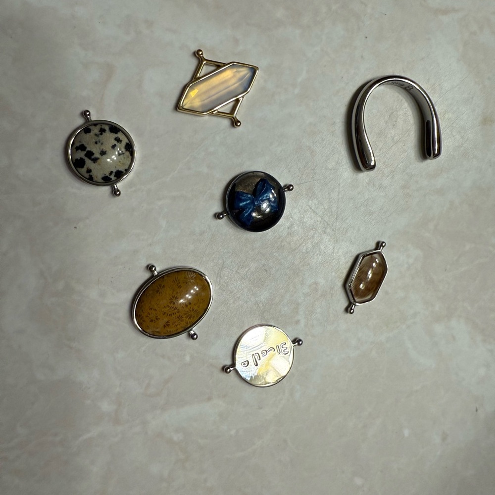 ConqueRING Interchangeable Willow Ring Base (size 8) and 6 Elements